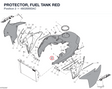 PROTECTOR, FUEL TANK RED 48026893AC diagram position
