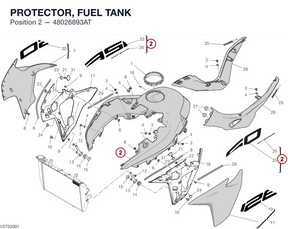 PROTECTOR, FUEL TANK 48026893AT diagram position