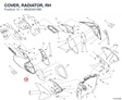 COVER, RADIATOR, RH 4802D301BB diagram position