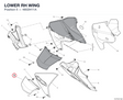 LOWER RH WING 4802I411A diagram position