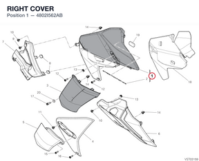 RIGHT COVER 4802I562AB diagram position