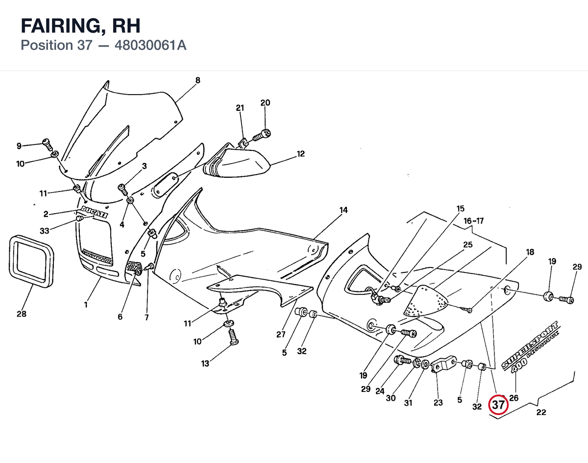 FAIRING, RH