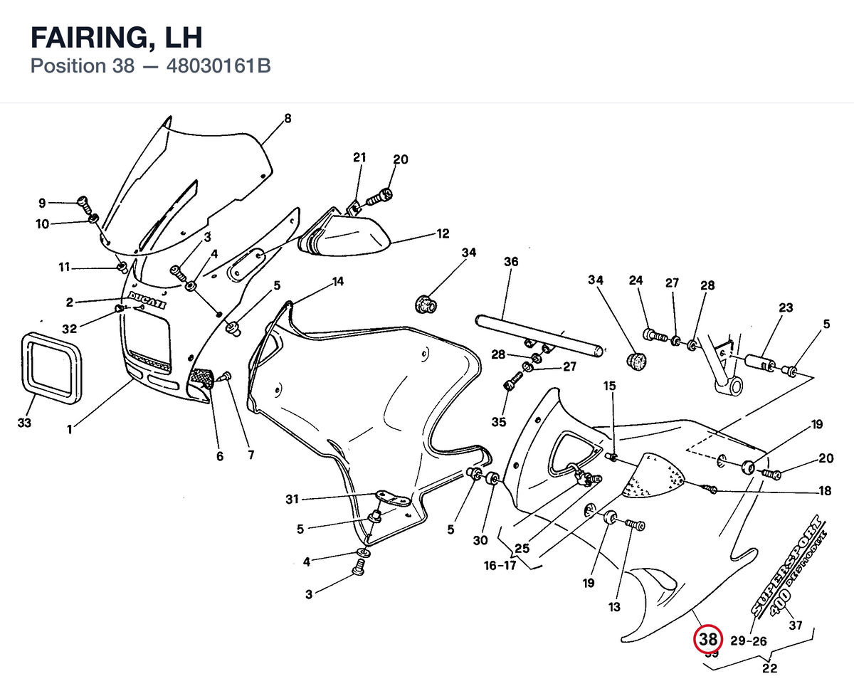 FAIRING, LH