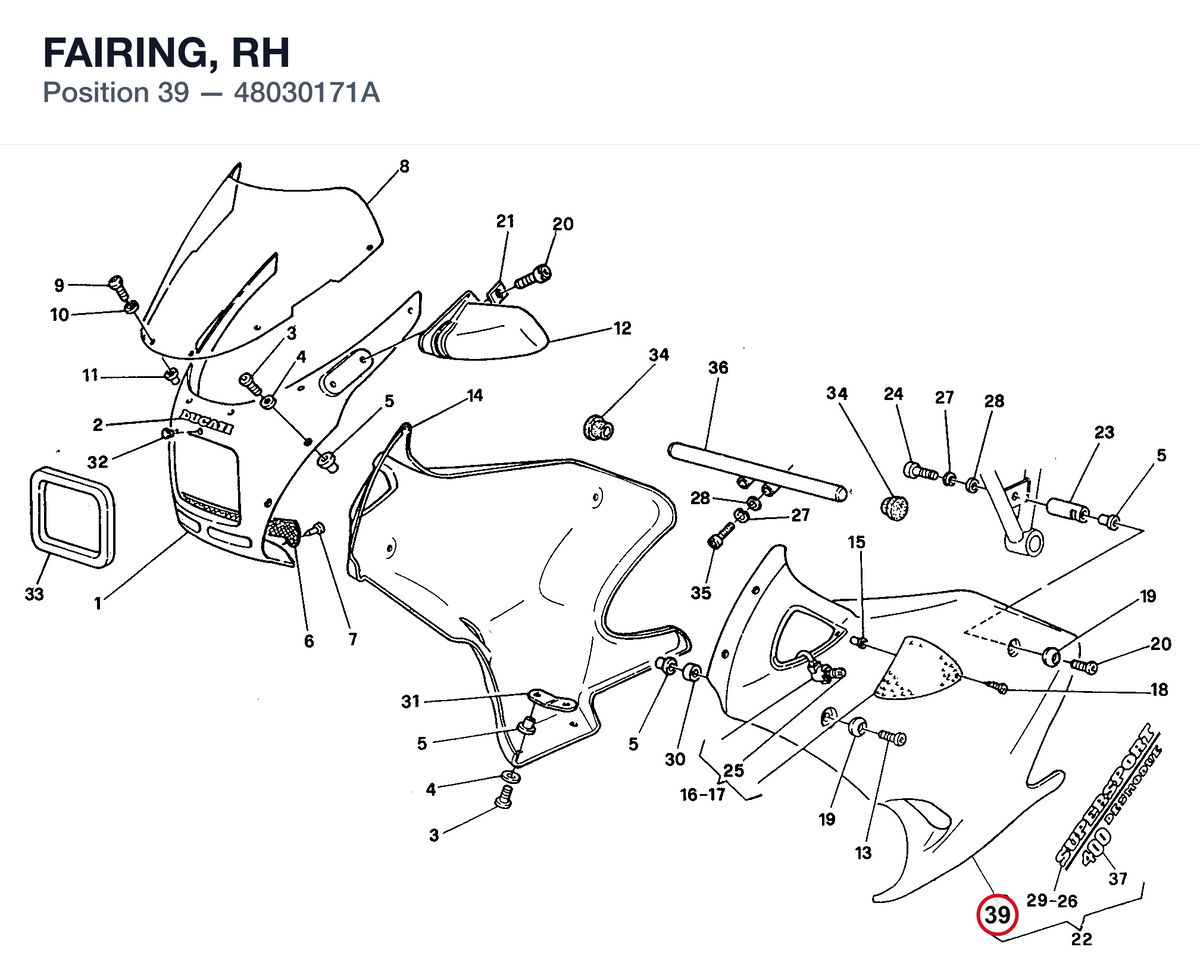 FAIRING, RH