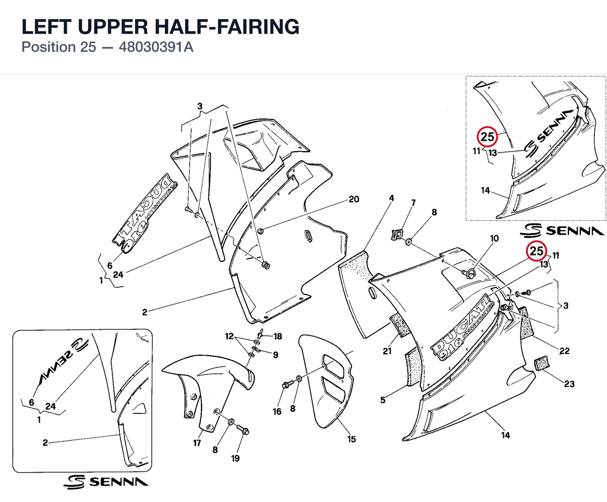 LEFT UPPER HALF-FAIRING