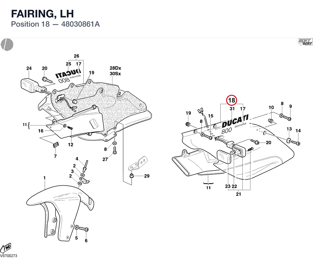 FAIRING, LH