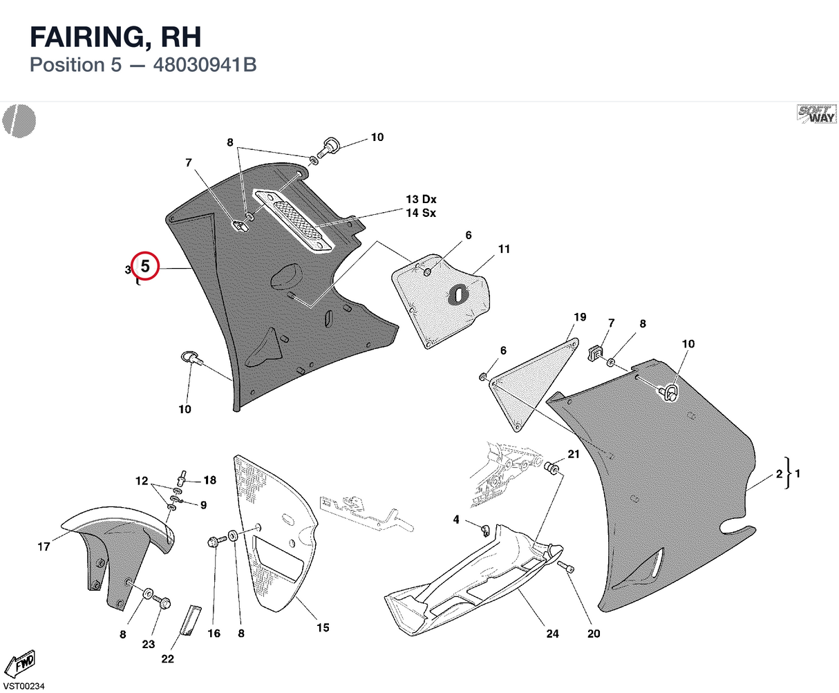 FAIRING, RH