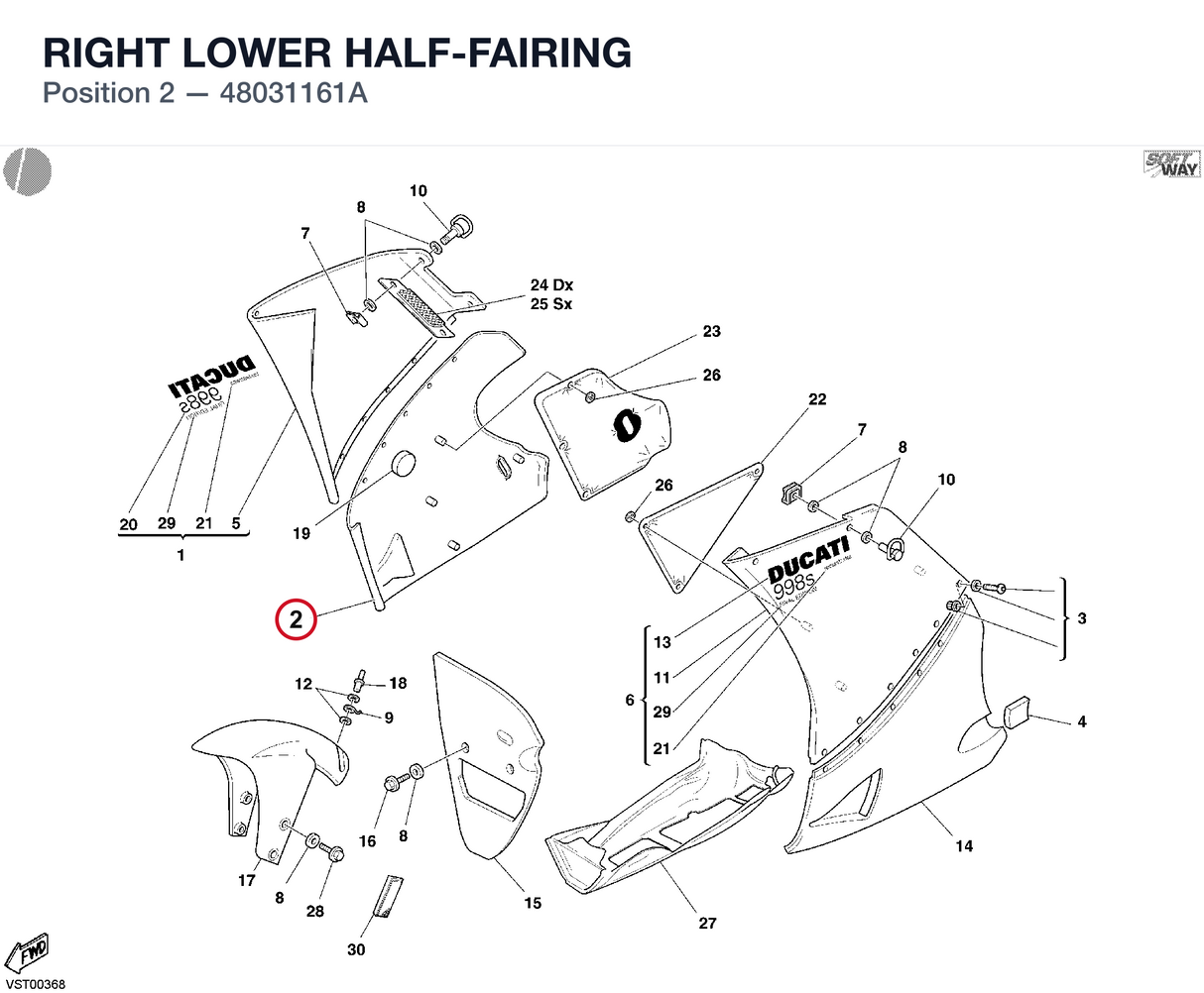 RIGHT LOWER HALF-FAIRING