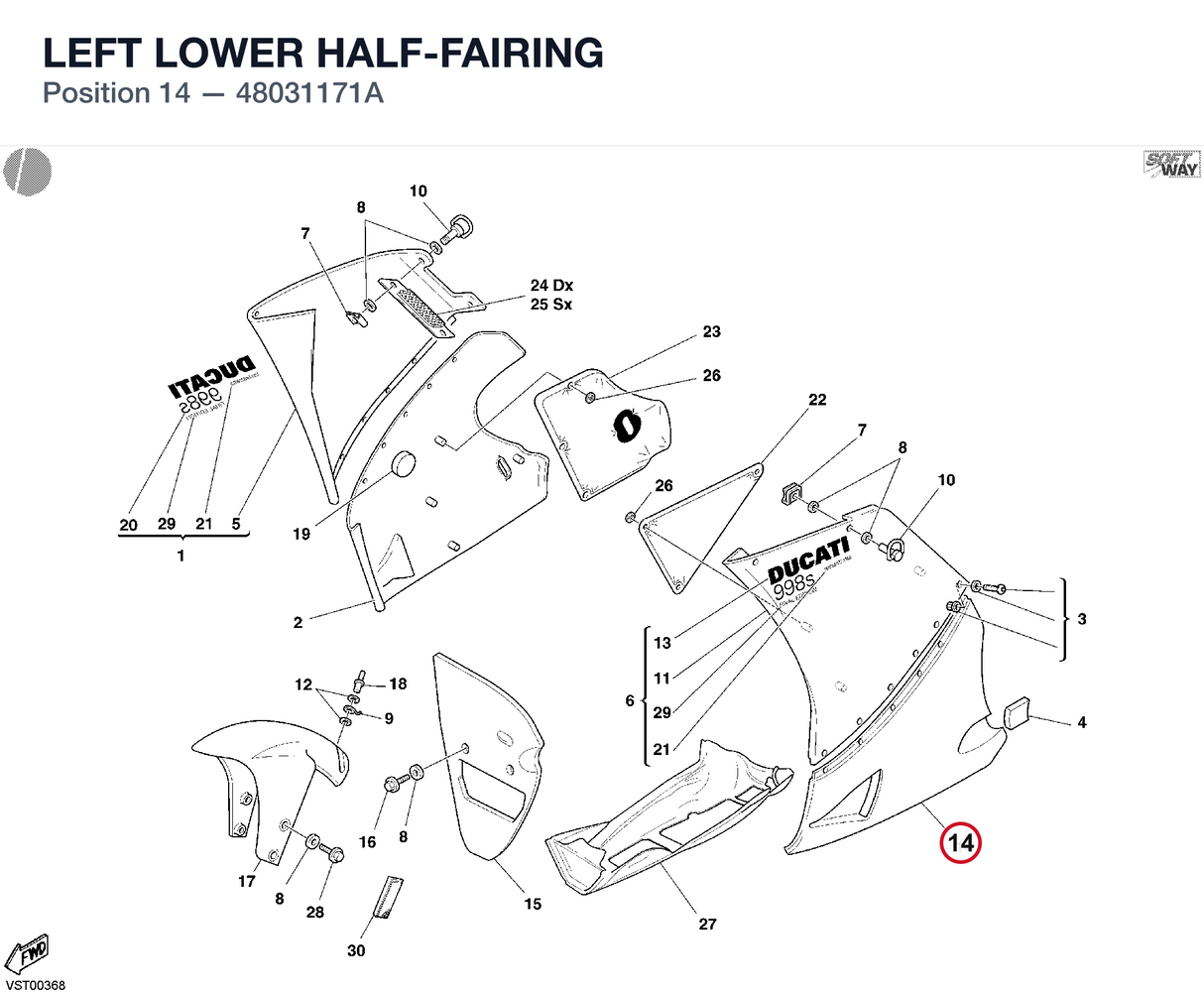 LEFT LOWER HALF-FAIRING