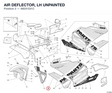 AIR DEFLECTOR, LH UNPAINTED