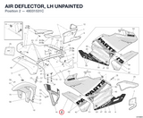 AIR DEFLECTOR, LH UNPAINTED
