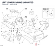 LEFT LOWER FAIRING UNPAINTED 48031551B diagram position