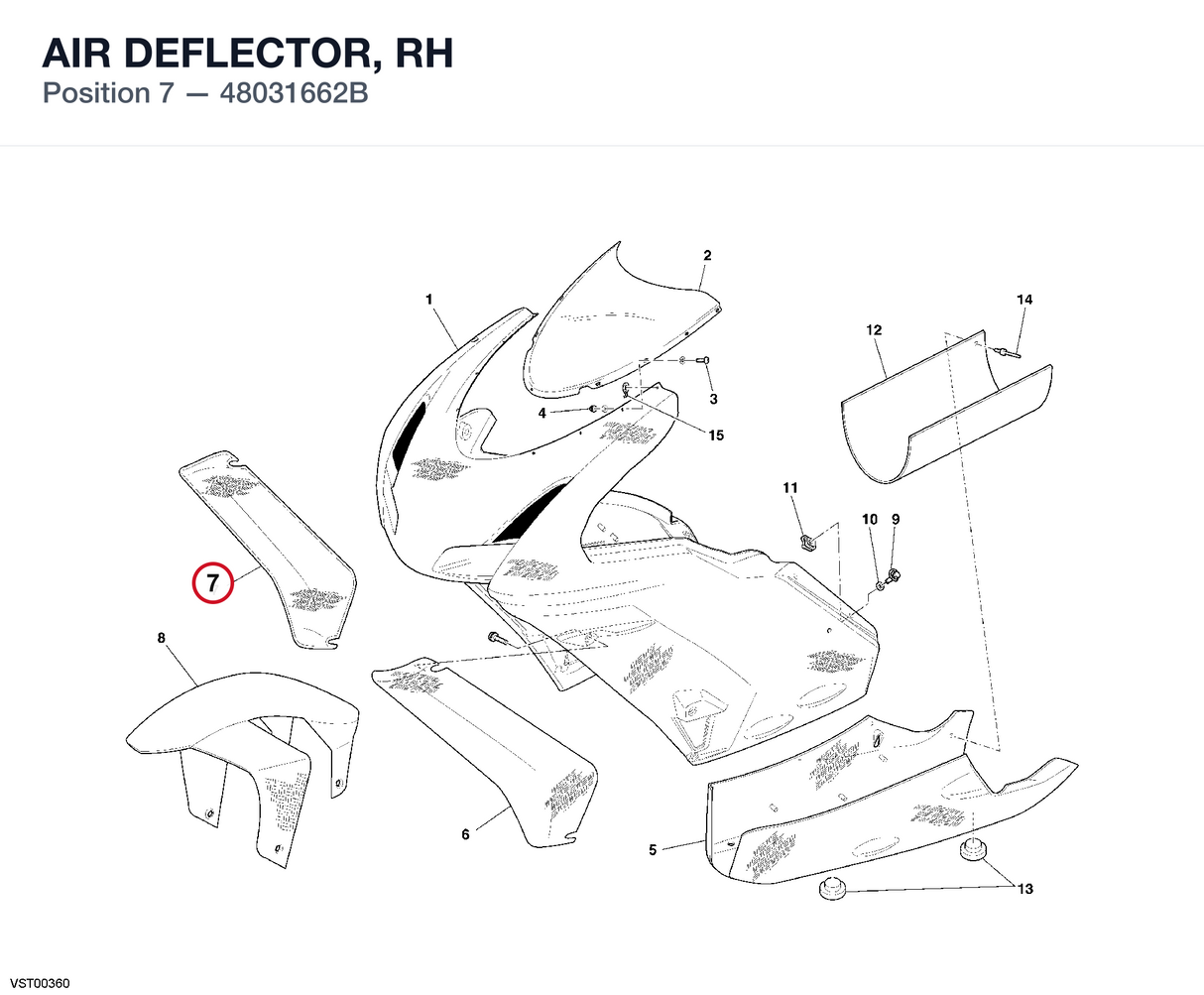 AIR DEFLECTOR, RH