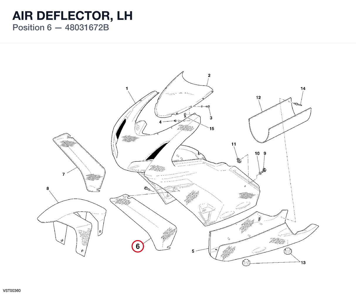AIR DEFLECTOR, LH