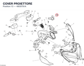 COVER PROIETTORE 4803I791A diagram position