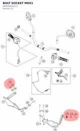 Diagram preview: BOLT SOCKET M6X1 (J900000602512)