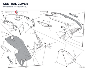 CENTRAL COVER 480P5672D diagram position