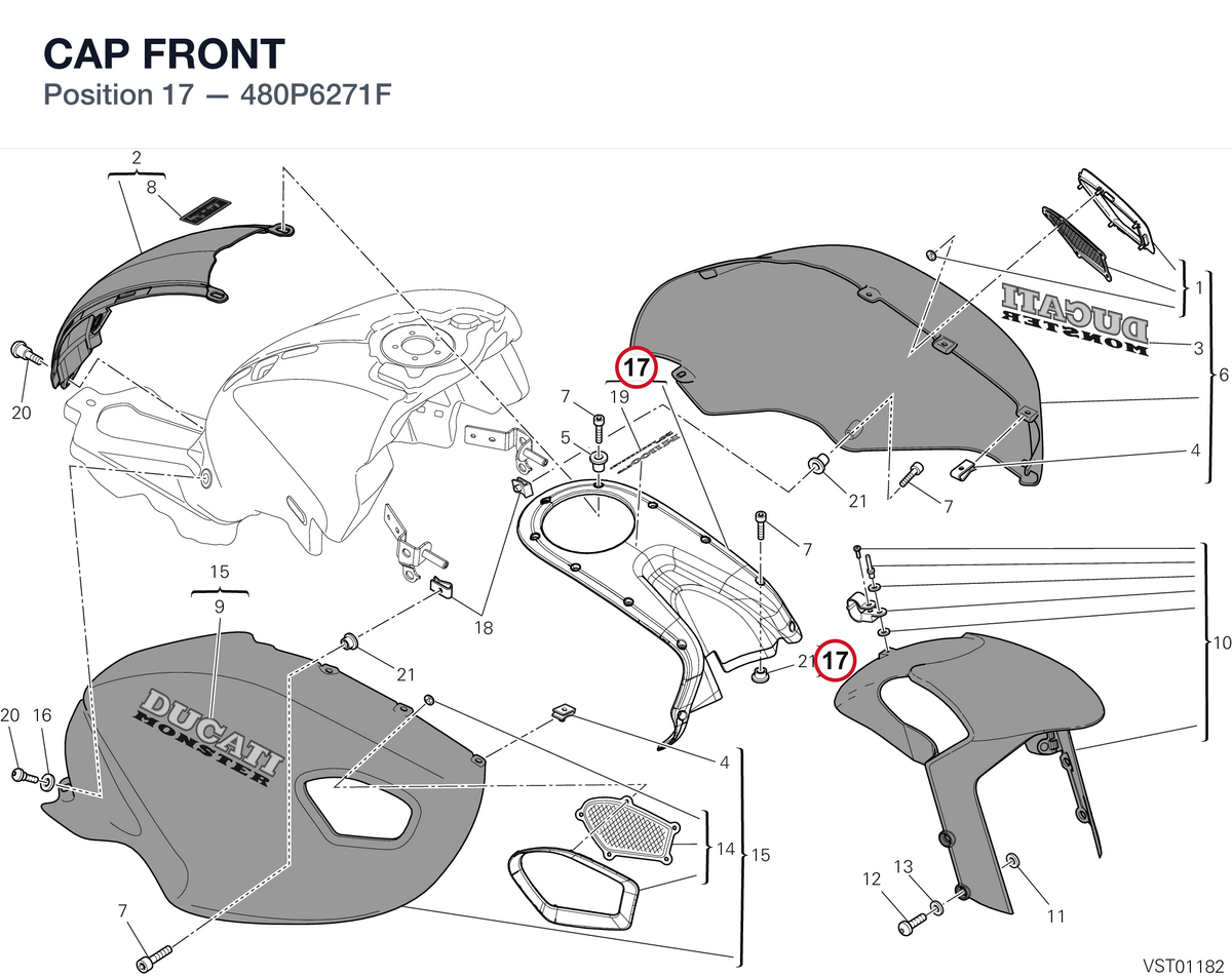 CAP FRONT 480P6271F diagram position