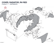 COVER, RADIATOR, RH RED 480P6862AC diagram position