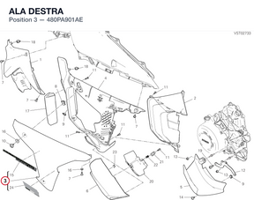 ALA DESTRA 480PA901AE diagram position