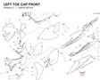 LEFT TOE CAP FRONT 480PC561AA diagram position