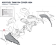 ASS FUEL TANK RH COVER 1904 480PD001AA diagram position