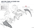 ASS FUEL TANK LH COVER 1904 480PD011AA diagram position
