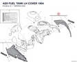 ASS FUEL TANK LH COVER 1904 480PD012AA diagram position