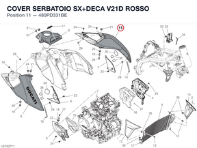 COVER SERBATOIO SX+DECA V21D ROSSO 480PD331BE diagram position