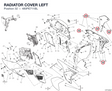 RADIATOR COVER LEFT 480PE711BL diagram position