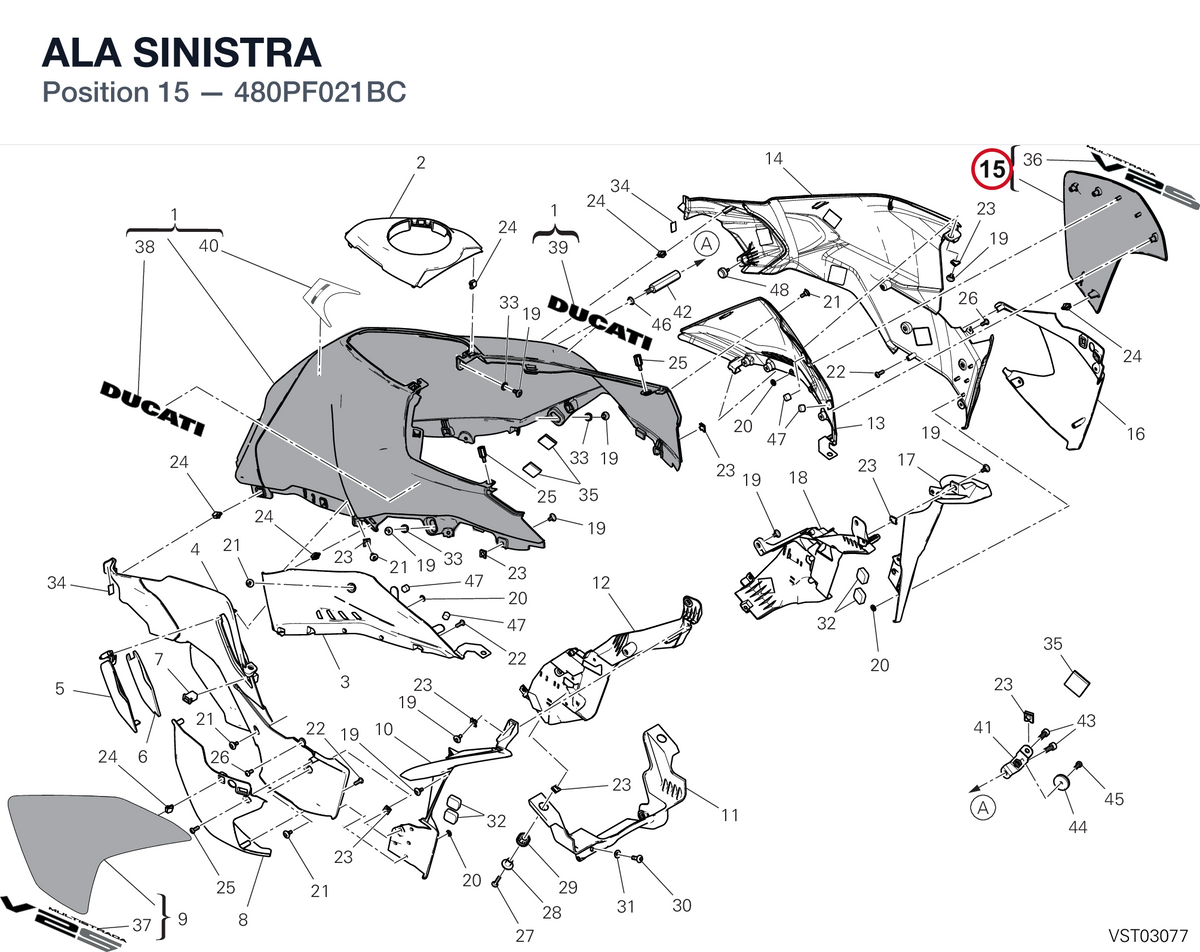 ALA SINISTRA 480PF021BC diagram position