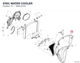 STAY, WATER COOLER 480PJ312A diagram position
