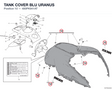 TANK COVER BLU URANUS