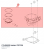 Diagram preview: CYLINDER &amp; PISTON (A48030038000)
