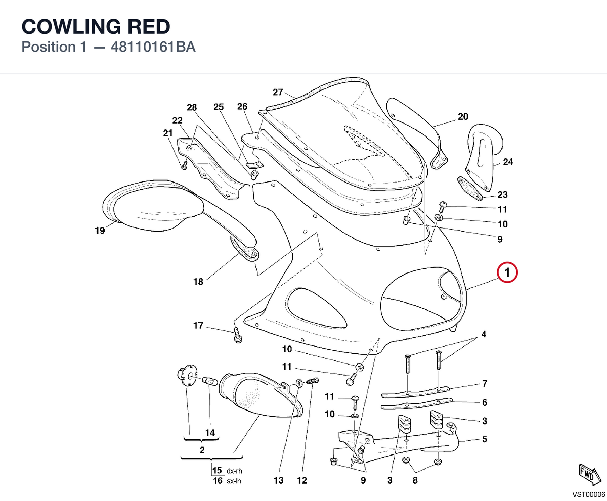 COWLING RED