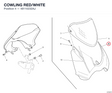 COWLING RED/WHITE 48110232AJ diagram position