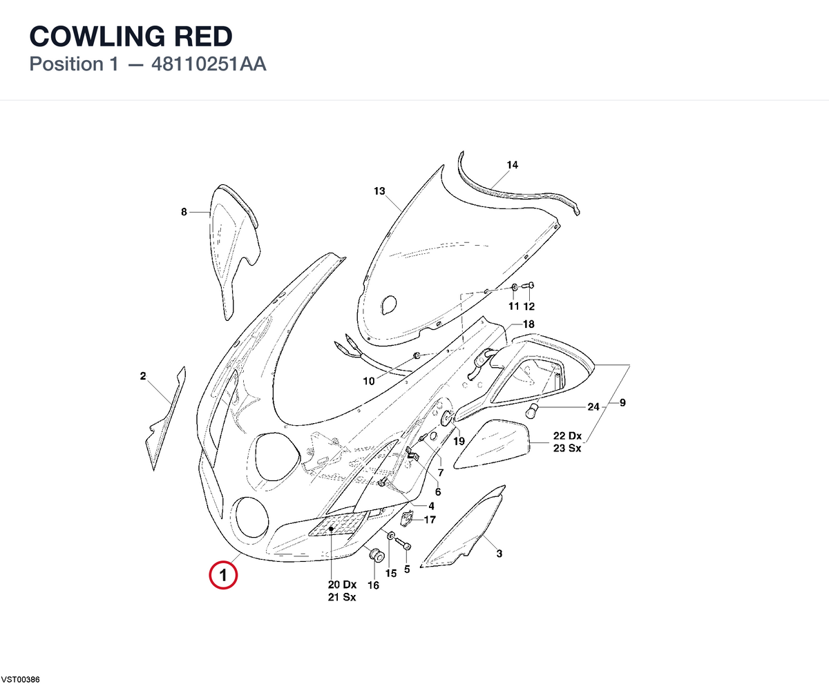COWLING RED