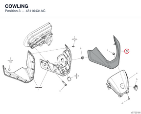 COWLING 48110431AC diagram position