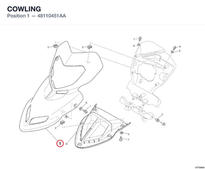 COWLING 48110451AA diagram position