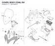 COVER, BODY COWL RH