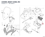 COVER, BODY COWL RH