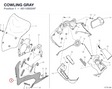 COWLING GRAY 48110802AF diagram position