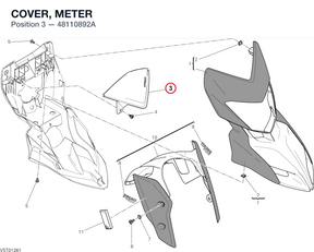 COVER, METER 48110892A diagram position