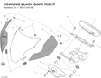 COWLING BLACK DARK RIGHT 48111241AB diagram position