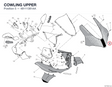 COWLING UPPER 48111381AA diagram position