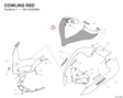 COWLING RED 48113483BA diagram position