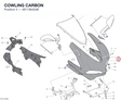 COWLING CARBON 48113642AB diagram position
