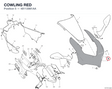 COWLING RED 48113981AA diagram position