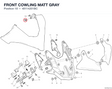 FRONT COWLING MATT GRAY 48114201BC diagram position