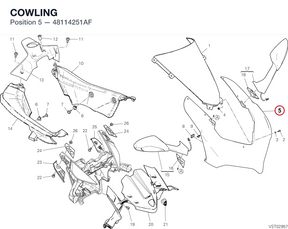 COWLING 48114251AF diagram position